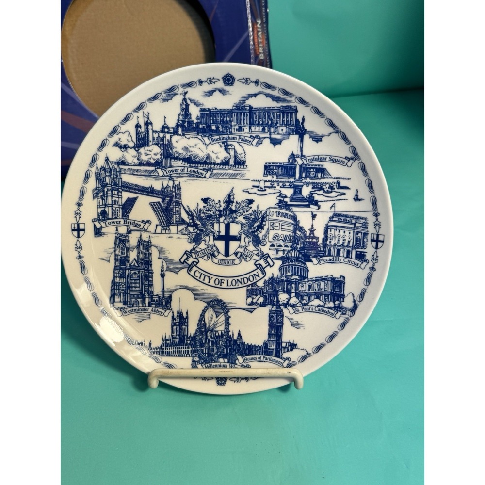 Vintage Official City of London Souvenir Plate Sampson Souvenirs EUC 4"